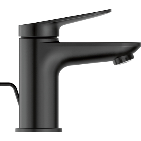 Duravit Wave Wastafelmengkraan - s-size - eengreeps - met waste - voorsprong 9.5cm - mat zwart SW997776