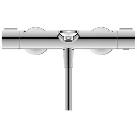 Duravit Wave Mitigeur baignoire - thermostatique - avec inverseur - raccordement - entraxe = 15cm - Chrome SW962407