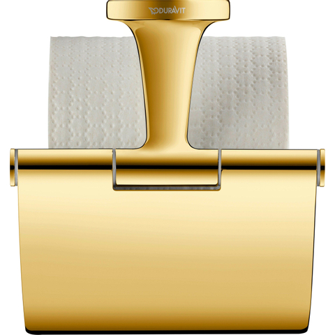 Duravit Starck T Toiletrolhouder - 125x125x131mm - gepolijst goud (rvs) SW997688