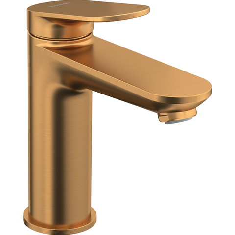 Duravit Wave Wastafelmengkraan - m-size - eengreeps - zonder waste - voorsprong 12.2cm - geborsteld brons SW962378