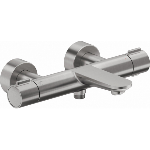 Duravit Wave Badthermostaat - omstel - koppelingen - HOH=15cm - geborsteld RVS SW962393