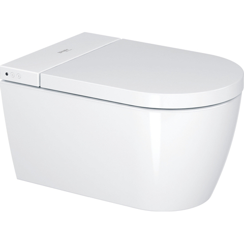 Duravit Sensowash starck f Douchewc - compact - met rimless wandcloset - diepspoel - 37.8x57.5cm - met closetzitting - spoelrandloos - wit SW962351