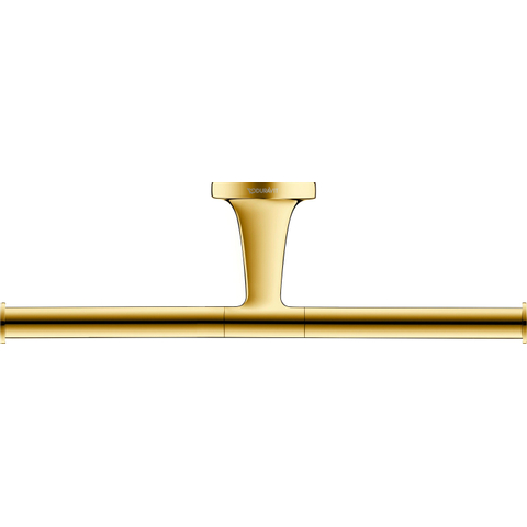 Duravit Starck T Toiletrolhouder - dubbel - zonder klep - gepolijst goud (rvs) SW997781