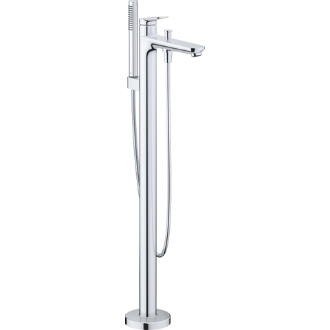 Duravit Wave Badmengkraan - vrijstaand - 2 functies - voorsprong 22.5cm - eengreeps - hoogglans chroom SW997640