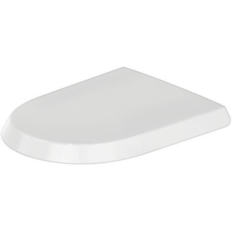 Duravit Qatego Closetzitting - met deksel - met softclose - 36.9x46.3x4.4cm - afneembaar - wit glans SW962034