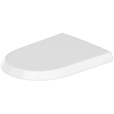 Duravit Qatego Closetzitting - met deksel - met softclose - 36.8x42.5x4.4cm - afneembaar - wit glans SW962325