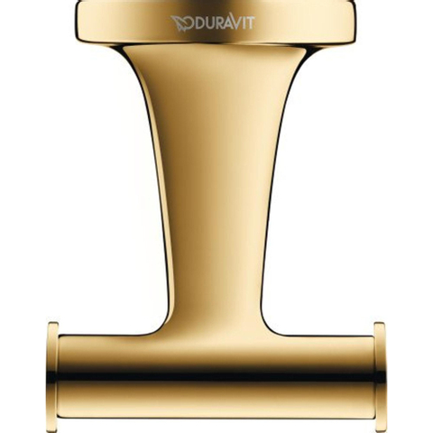 Duravit Starck T Handdoekhaak - dubbel - rond - gepolijst goud SW997722