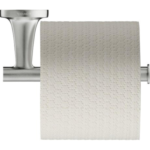 Duravit Starck T Toiletrolhouder - zonder klep - geborsteld RVS SW962369