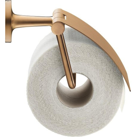 Duravit Starck T Toiletrolhouder - met klep - geborsteld brons SW962032
