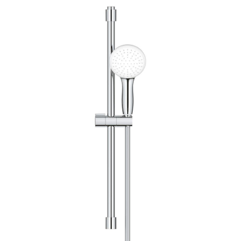 GROHE Tempesta 110 Ensemble barre de douche - 60cm - douchette ronde - 1 jet - flexible de douche lisse - chrome SW999174