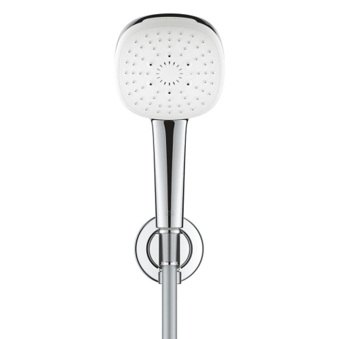 Grohe Tempesta 110 Cube Handdoucheset - diameter 11cm - 3 straalsoorten - met wandaansluitbocht - 150cm - chroom SW999130