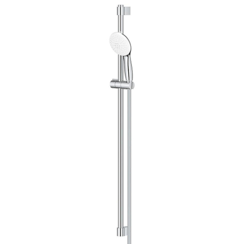 GROHE Tempesta 110 Ensemble barre de douche - 90cm - douchette ronde - 2 types de jets - flexible de douche lisse - chrome SW999169
