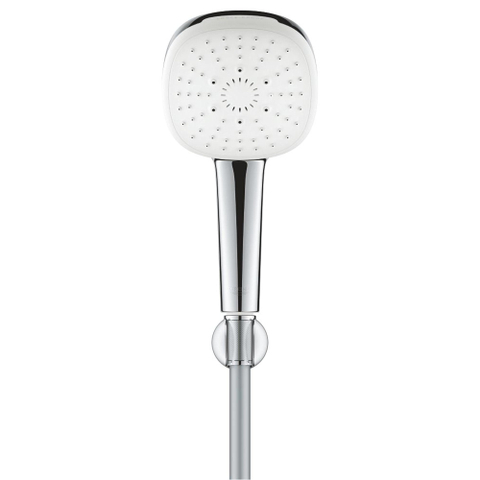 Grohe Tempesta 110 Cube Handdoucheset - diameter 11cm - 3 straalsoorten - niet verstelbaar - 150cm - chroom SW999111