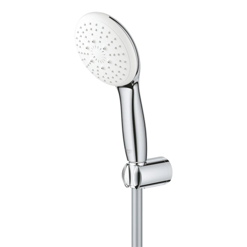 GROHE Tempesta 110 Handdoucheset - Ø11cm - 3 straalsoorten - 7.4l/min - niet verstelbaar - 150cm - chroom SW999158