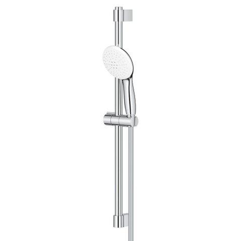Grohe Tempesta 110 Glijstangset - 60cm - ronde handdouche - 2 straalsoorten - 5.6 l/min - gladde doucheslang - chroom SW999092