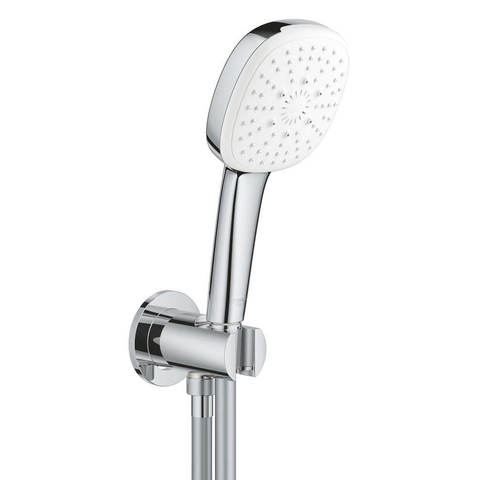 Grohe Tempesta 110 Cube Handdoucheset - diameter 11cm - 3 straalsoorten - met wandaansluitbocht - 150cm - chroom SW999130