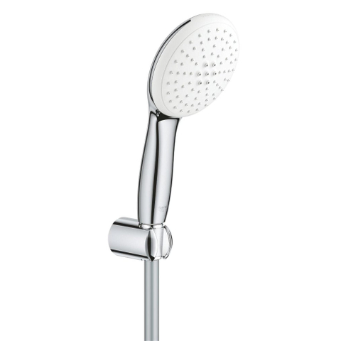 Grohe Tempesta 110 Handdoucheset - diameter 11cm - 2 straalsoorten - 5.6l/min - niet verstelbaar - 125cm - chroom SW999159