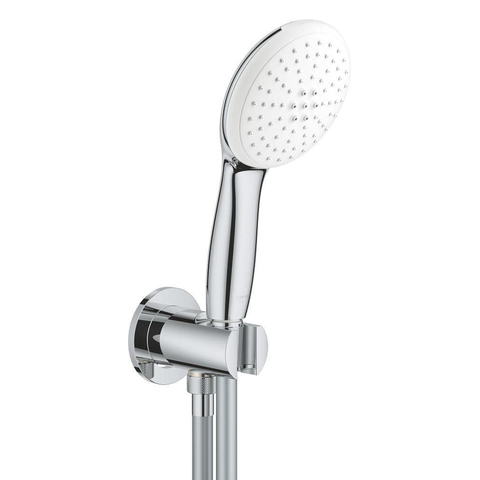 Grohe Tempesta 110 Handdoucheset - diameter 11cm - 3 straalsoorten - 7.4l/min - met rozet - 150cm - chroom SW999100
