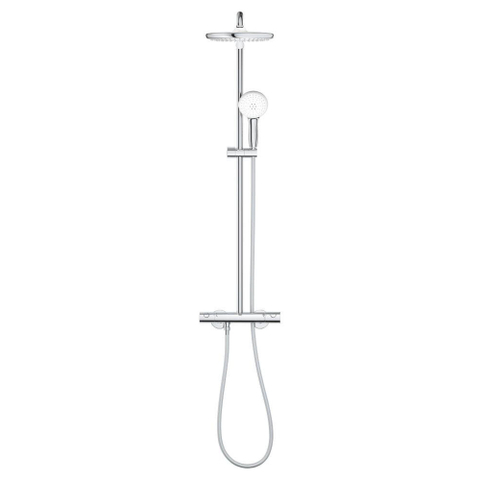 Grohe Tempesta System 250 ensemble de douche pluie apparent – thermostatique – douche de tête Ø 25 cm – douchette – chrome SW999131