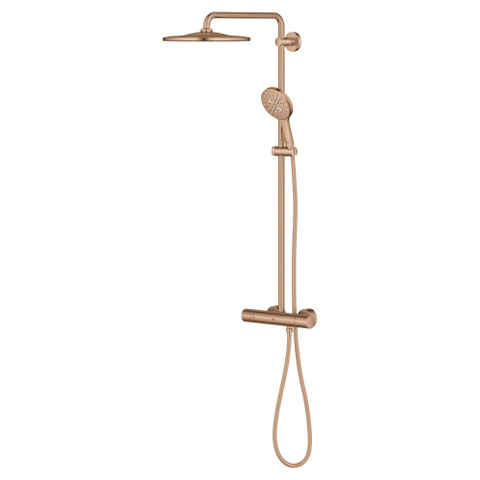 Grohe Rainshower SmartActive 310 Douchesysteem - mono - rond - 9,5 l/min - brushed warm sunset (koper) SW999156