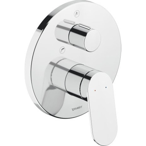 Duravit Wave Badmengkraan - inbouw - eengreeps - hoogglans chroom SW997651