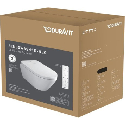 Duravit SensoWash D-Neo Compact douche-wc – verwarmde zitting & nachtlicht – wit SW962033
