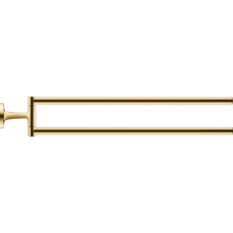 Duravit Starck T Handdoekhouder - 2 stangen - 46.5cm - draaibaar - gepolijst goud SW997647