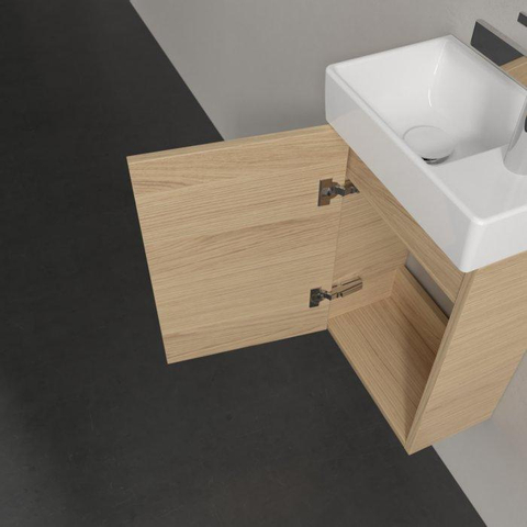 Villeroy & Boch Avento wastafelonderbouwkast - 1 deur - 34x51.4x20.2cm links - Nordic Oak (hout) SW448534