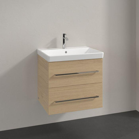 Villeroy & Boch Avento Wastafelonderkast - 2 uittrekladen - 576x514x484mm - Nordic Oak (hout) SW971884