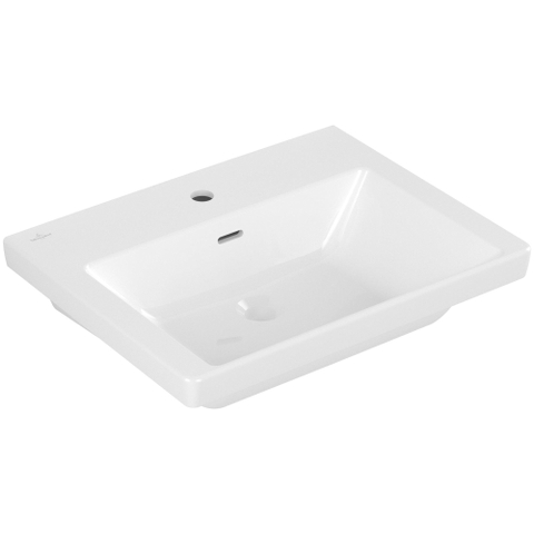 Villeroy & Boch Subway 3.0 Lavabo - 600 x 470 x 165 mm - blanc Alpin brillant (blanc) - avec trop-plein - poli SW701273
