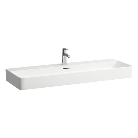 Laufen VAL lavabo - 120x42x15.5cm - sans trou de robinet - blanc SW157060