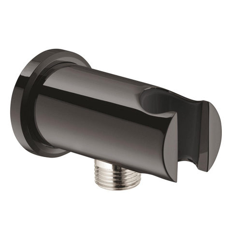 Grohe Rainshower Wandaansluitbocht - 1/2" - met houder - ronde rozet - hard graphite (antraciet) SW1077377