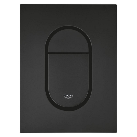Grohe Arena Cosmopolitan S Bedieningsplaat - 17.2x 13cm - dualflush - phantom black (zwart) SW1077298