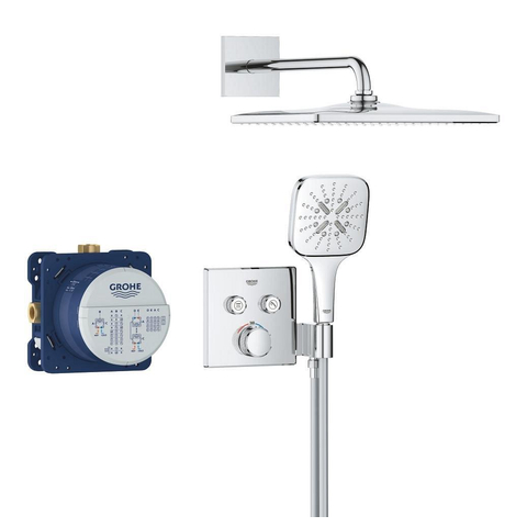 Grohe Grohtherm SmartControl Perfect Hoofddoucheset - inbouw thermostaat - 31cm - chroom SW1077591