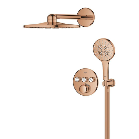 Grohe Grohtherm Smartcontrol Perfect Douche pluie - complète - Warm sunset brillant (cuivre) SW1108773
