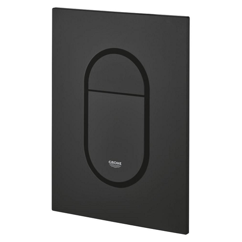 Grohe Arena Cosmopolitan S Bedieningsplaat - 17.2x 13cm - dualflush - phantom black (zwart) SW1077298