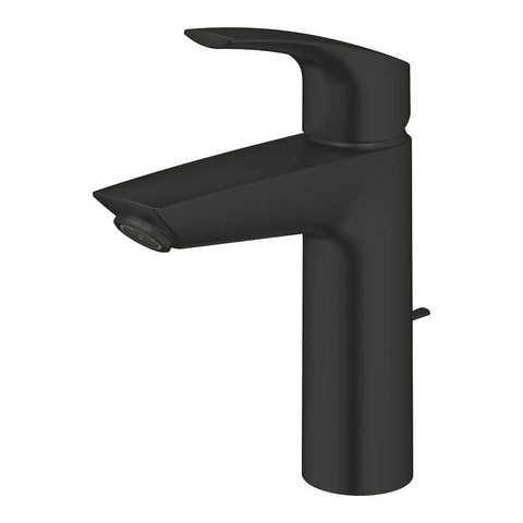 Grohe Eurosmart Wastafelmengkraan - M-size - met trekwaste - matte black (mat zwart) SW1077295