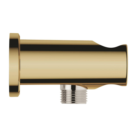 Grohe Rainshower Wandaansluitbocht - 1/2" - met houder - ronde rozet - cool sunrise (goud) SW1077215