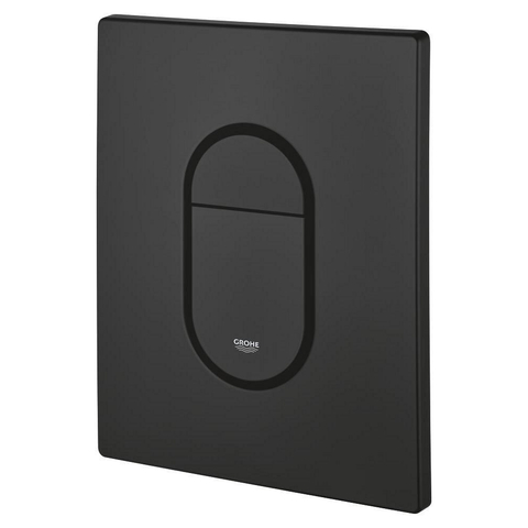 Grohe Arena Cosmopolitan Bedieningsplaat - 19.7x15.6cm - dualflush - phantom black (zwart) SW1077329