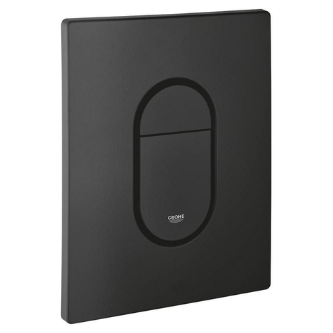 Grohe Arena Cosmopolitan Bedieningsplaat - 19.7x15.6cm - dualflush - phantom black (zwart) SW1077329