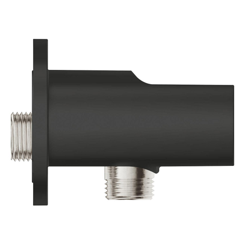 Grohe Tempesta Wandaansluitbocht - 1/2" - met houder - matte black (mat zwart) SW1077408