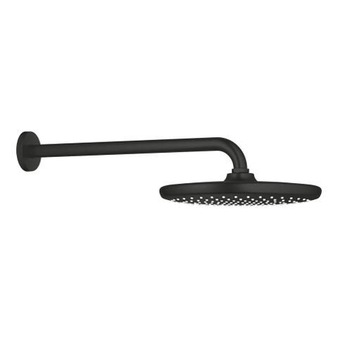 Grohe Tempesta 250 Hoofddouche - 25cm - 1 straalsoort - wandarm 38cm - matte black (mat zwart) SW1077380