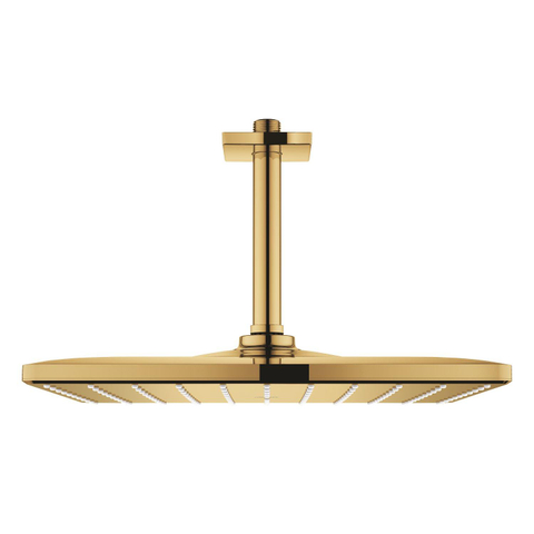GROHE Rainshower Mono 310 Cube Pomme de tête - 31cm - 1 type de jet - bras de plafond 14,2cm - cool sunrise SW1077372