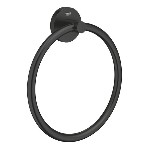 Grohe Essentials Handdoekring - 18cm - matte black (mat zwart) SW1108767