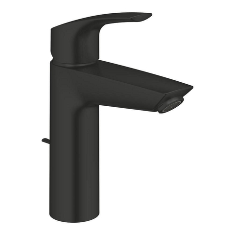 Grohe Eurosmart Wastafelmengkraan - M-size - met trekwaste - matte black (mat zwart) SW1077295