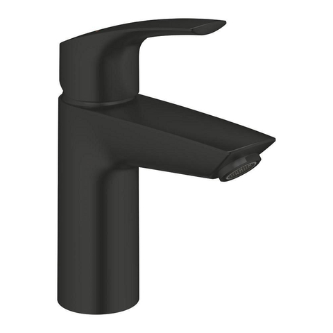 Grohe Eurosmart Wastafelmengkraan - S-size - met push-open waste - recht - matte black (mat zwart) SW1077369