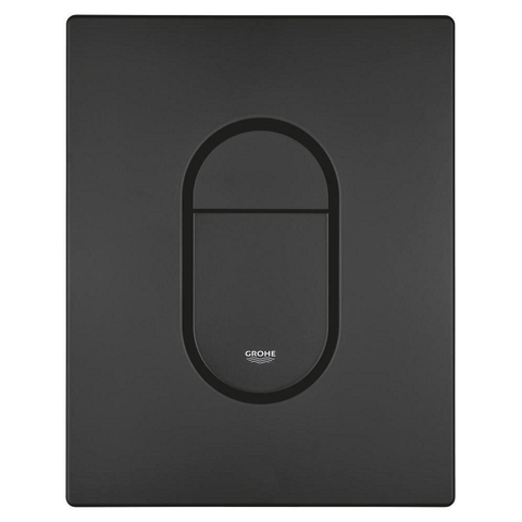 Grohe Arena Cosmopolitan Bedieningsplaat - 19.7x15.6cm - dualflush - phantom black (zwart) SW1077329
