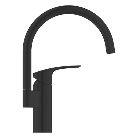 Grohe Eurosmart Keukenmengkraan - 18.3cm - hoge uitloop - matte black (mat zwart) SW1077330