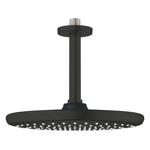 Grohe Tempesta 250 Hoofddouche - 25cm - 1 straalsoort - plafondarm 14.2cm - matte black (mat zwart) SW1077370
