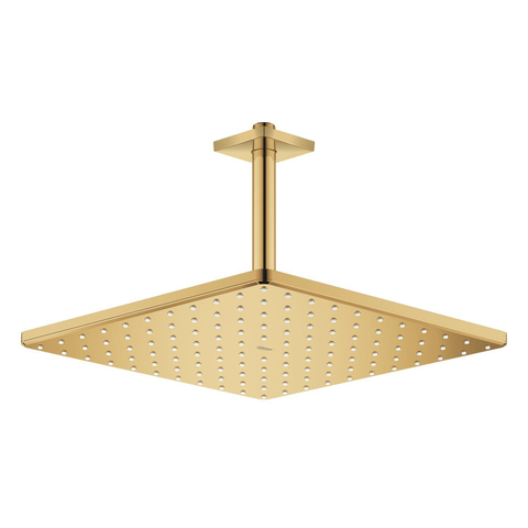 GROHE Rainshower Mono 310 Cube Pomme de tête - 31cm - 1 type de jet - bras de plafond 14,2cm - cool sunrise SW1077372